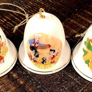 Oh My Vintage Disney! Grolier Mini Christmas Bells Ornaments
