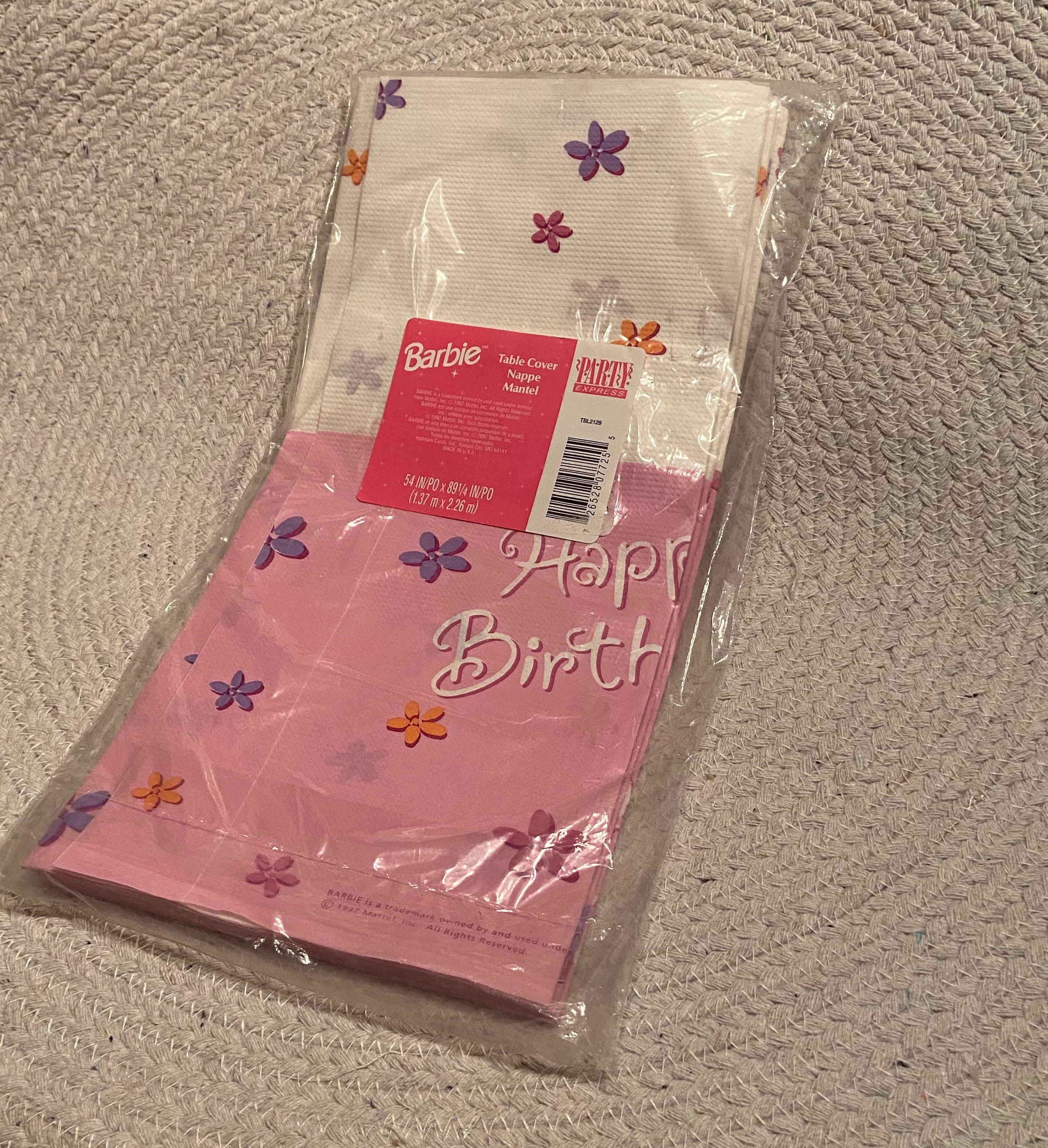 Sealed Oh so Vintage Barbie Party Paper Tablecloth 90s Etsy New Zealand