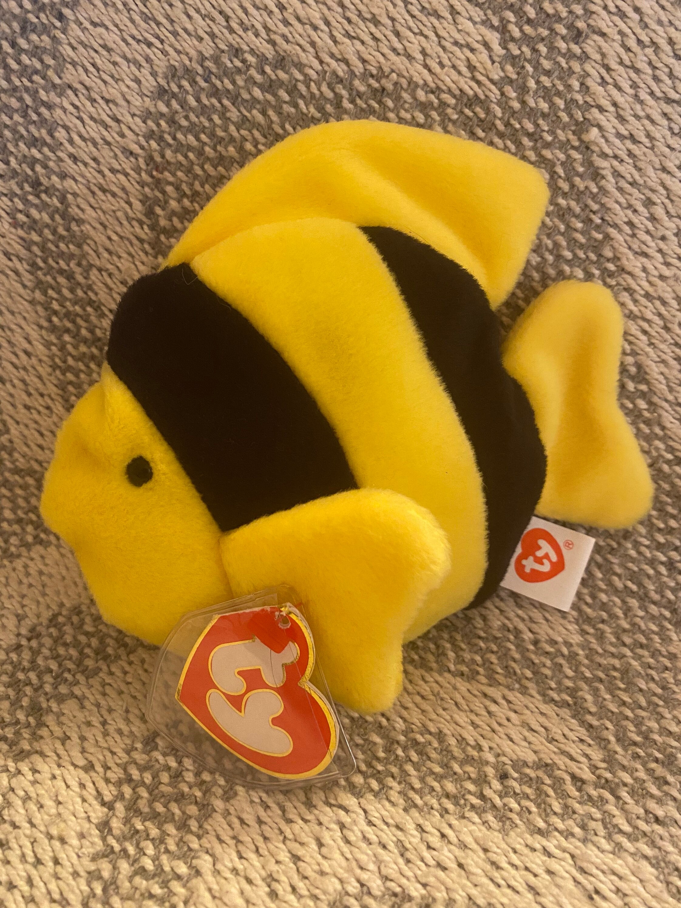 TY Beanie Baby “Bubbles” the Fish 3rd Generation Hang Tag! *Rare* (6