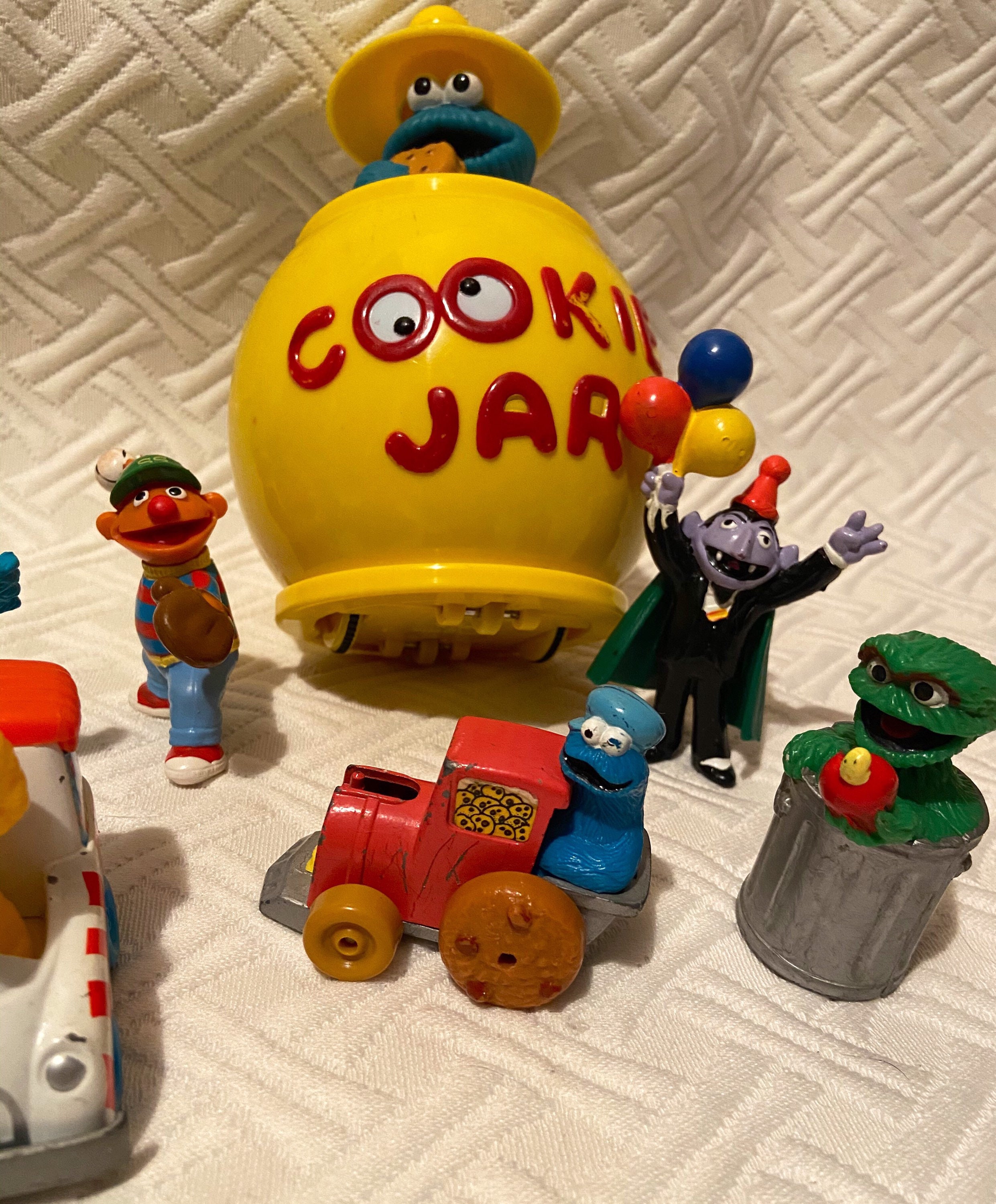 Vintage 1980s Sesame Street Lot With Bonus Toy Cookie Jar Etsy