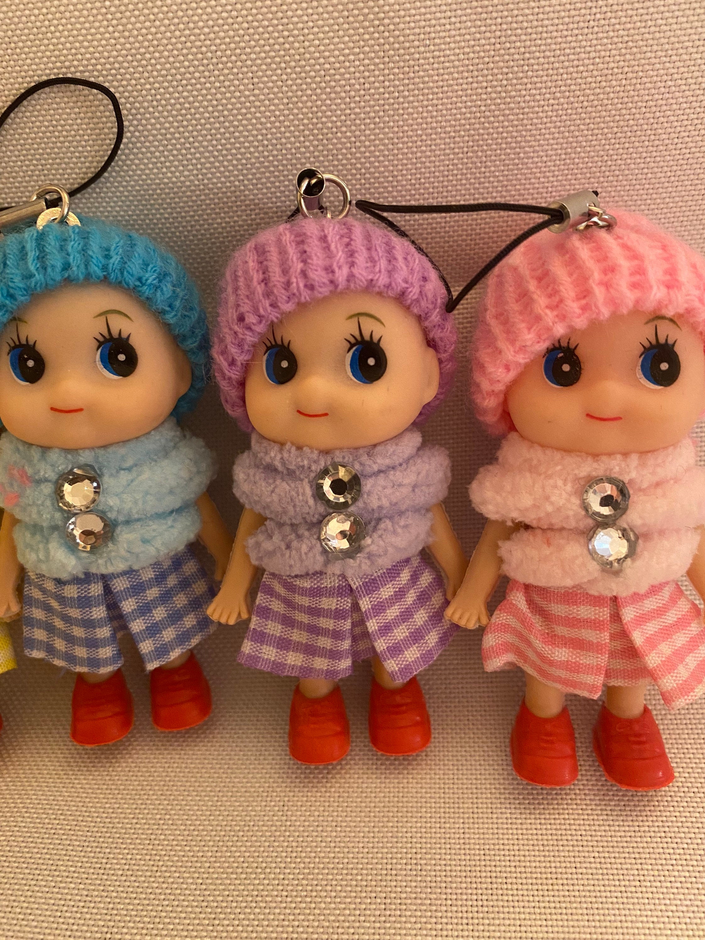 Baby Doll Keychain Charm Set Super Cute Party Favor Etsy Israel