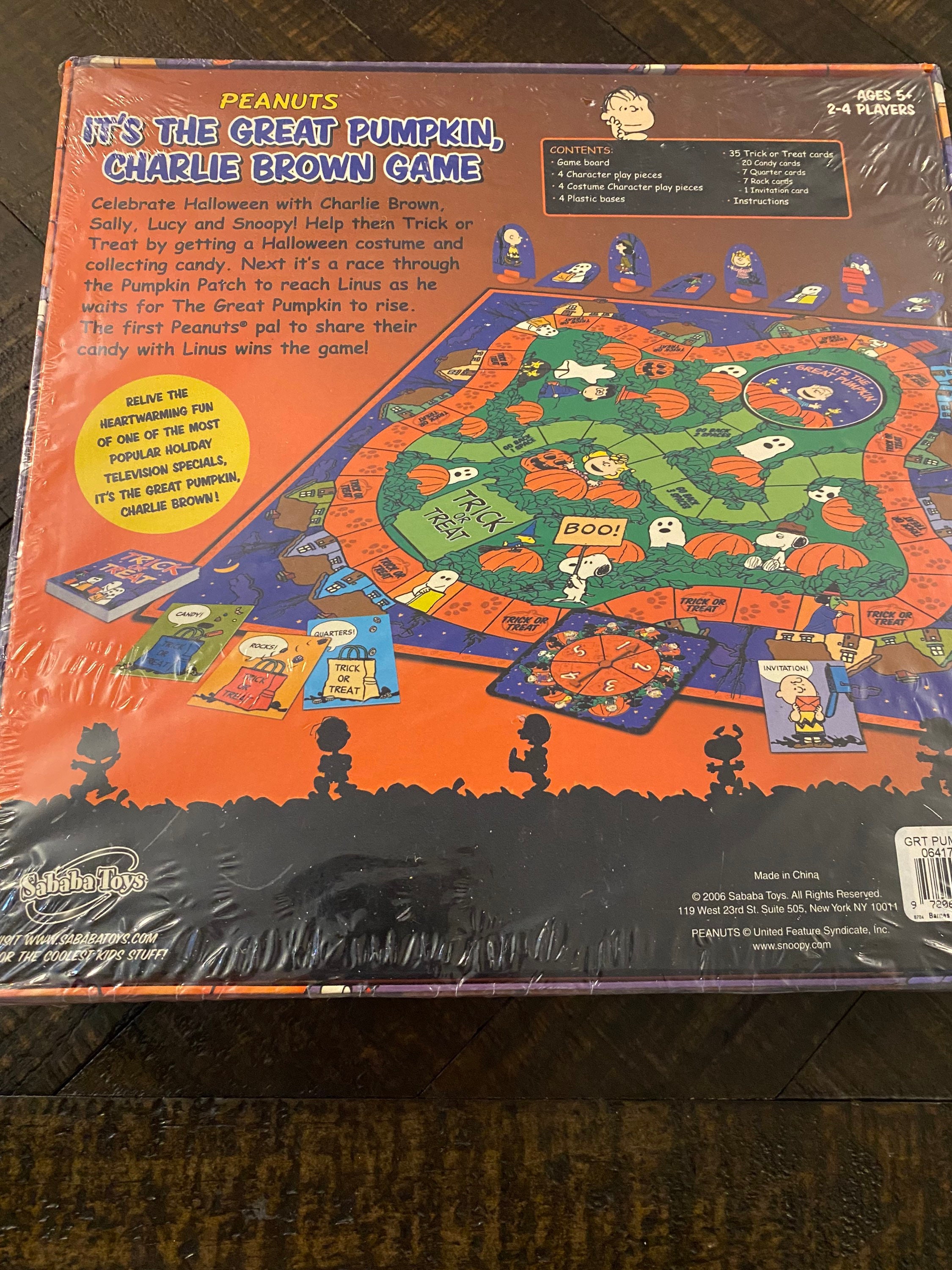 Peanuts Its the Great Pumpkin Charlie Brown Board Game Etsy