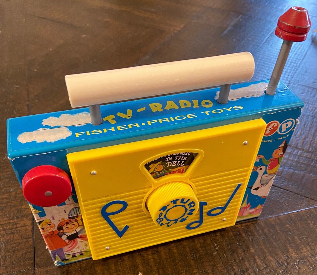 Fisher Price Vintage Music TV Radio Wind up Musical Toyoh so Vintage Etsy