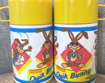 Nestle Quick Bunny Thermos! 1989 Vintage