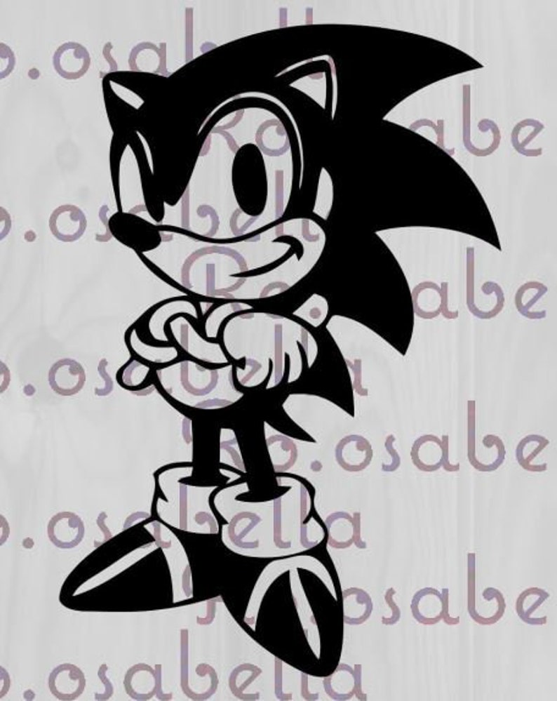 Download Clip Art Sonic Png Cut File Bonus Free Cut File Art Collectibles