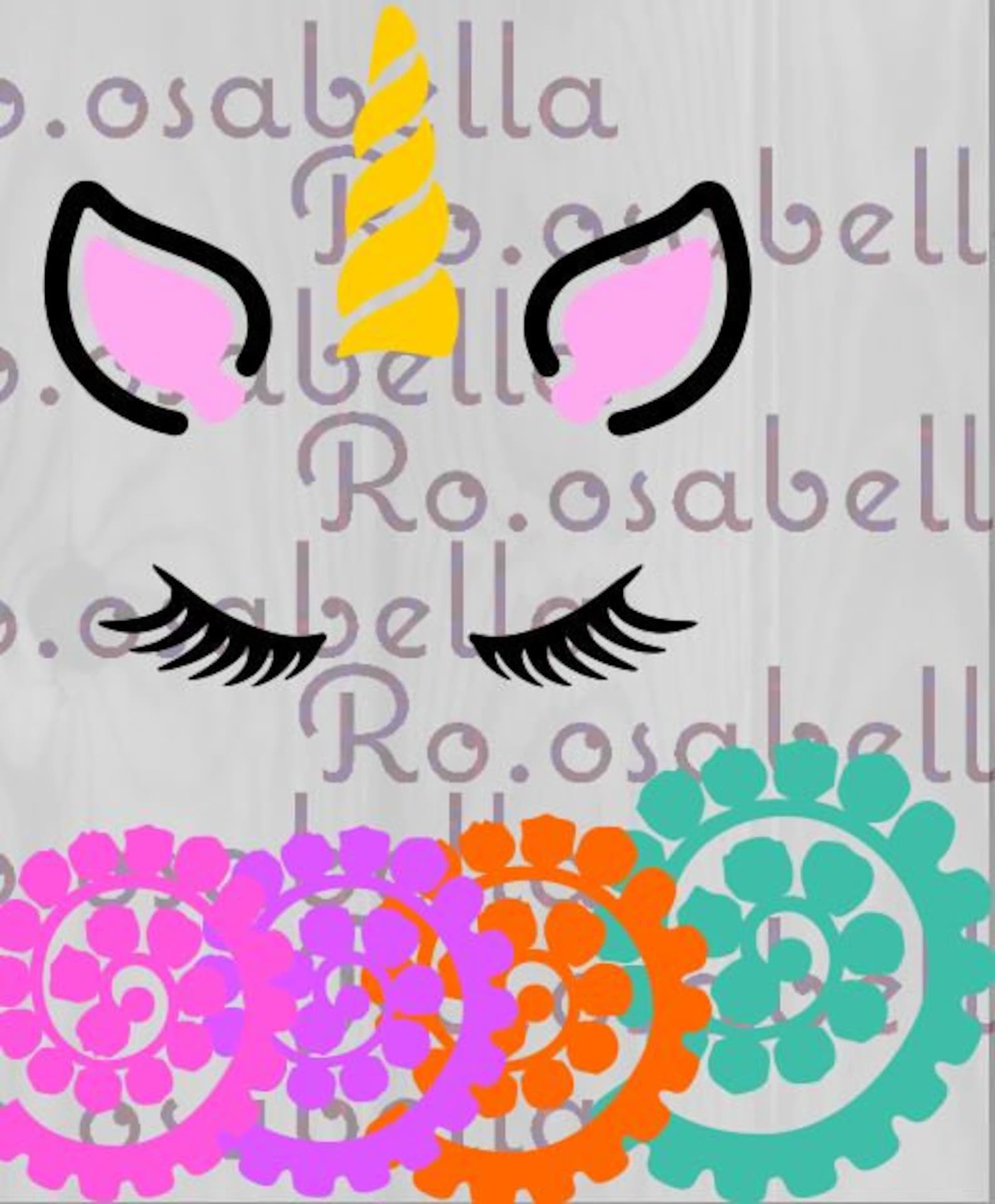 Unicorn Flower Box PNG Cut File Compatible With Cricut Design Space Etsy