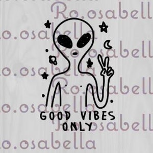Alien SVG cut file -BONUS FREE cut file- Compatible with cricut design space
