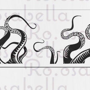 Octopus Digital File PNG - Decorate your Cricut maker/air Decal -2 BONUS FREE cut files