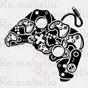 video game  PNG cut file compatible with Cricut -FREE bonus cut file