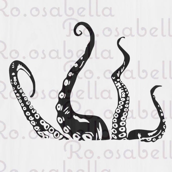 OCTOPUS digital cut file -BONUS FREE cut file  -Cricut png