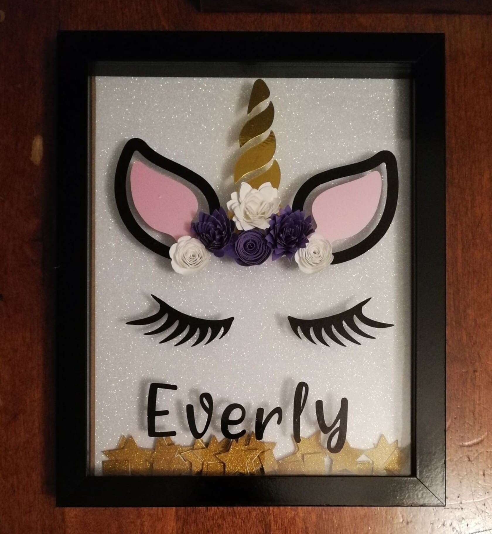 Unicorn Flower Box PNG Cut File Compatible With Cricut Design Space Etsy