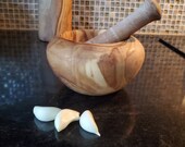 Olive Wood Mortar and Pestle