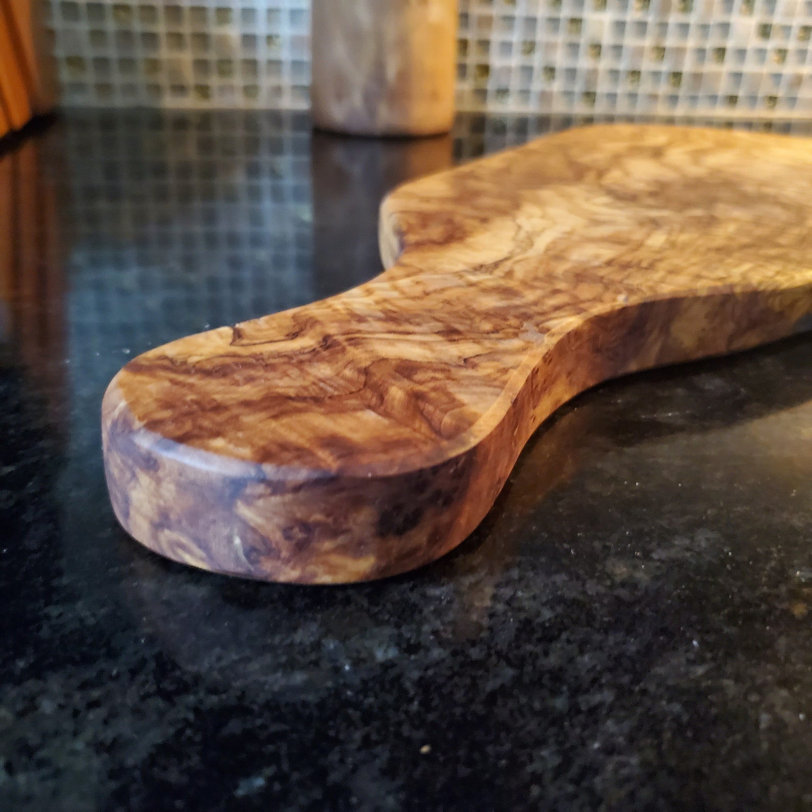 Olive Wood Rustic Cheese Board 16 with Hand Etsy