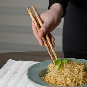 Olive Wood Handmade Chopstick | Chopstix | Chop Sticks | Chop Stix | | Wooden | Traditional