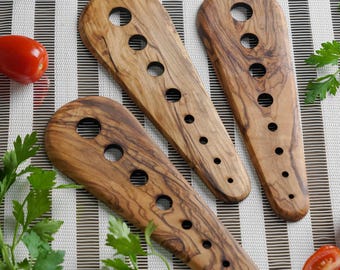 Personalized Olive Wood Herb Stripper | Handmade Kitchen Gadget