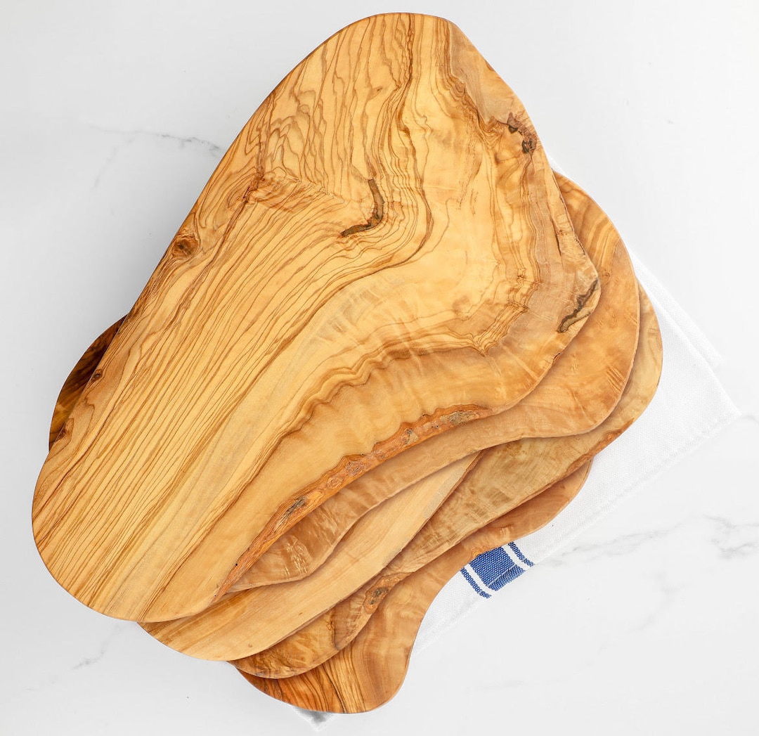 Wholesale Handmade Olive Wood Cutting Boards A Set of Bulk Wooden