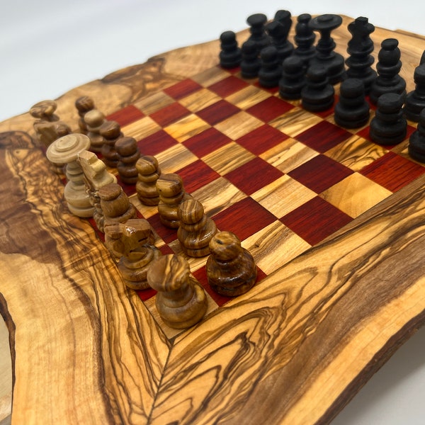 Wood Chess Board Etsy