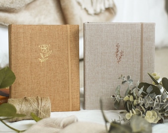 Elegant 4x6 Linen Photo Album Set for 120 Photos (Set of 2) | Cute Gift Ideas | Wedding Photo Album | Scrapbooking