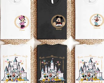 Comfort Colors Custom Name Characters Disney Family 2025 Shirt, 2 Sided Disneyworld Est 1971 Mickey And Friends Shirt, Disneyworld Trip Tee