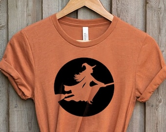 Moon Witch Shirt, Halloween Shirt, Witch Shirt, Salem Witch Shirt, Witch Museum T Shirt, Moon Shirt, Moon Phase Shirt, Moon Celestial Shirt