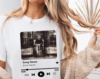 Comfort Color  Custom Song Name Shirt, Custom Song Name Shirt And Photo Shirt, Music Lover Shirt, Custom Artist Name Shirt, Concert Outfit