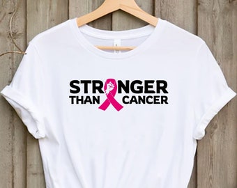 Stronger Than Cancer T-shirt, Cancer Awareness Shirt, Cancer Survivor T-shirt, Cancer Fighter Shirt, Cancer T-shirt