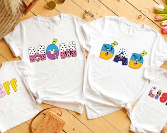 Custom Name Disney Shirt, Personalized Mickey Mouse Kids Toddler Birthday Tee, Mickey & Friends Family Matching Shirts, Mom Dad Disney Shirt