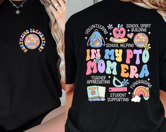Custom In My PTO Mom Era Shirt, Custom Parent Teacher Organization Tees, Custom PTO Mom Shirt, PTO Squad Shirt, Teacher Team Shirt