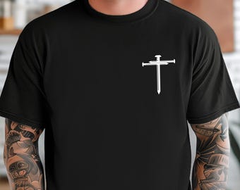 Cross Shirt, Christian Shirts, Faith Cross Shirt, Gift For Him, Faith Gift, Christian Gift, Gift For Her, Fathers Day Shirt, Faith Cross
