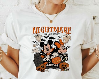 Disney Halloween Shirt, Mickey Minnie Halloween Shirt, Disney Halloween Shirt, Spooky Season Shirt, Halloween Party Shirt