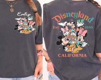 Comfort Colors Disneyland Est. 1955 Shirt,Custom Disneyland California T-Shirt,Mickey And Friends Shirt, Disneyworld Shirt,Disney Trip Shirt