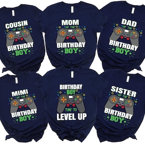 Gamer Birthday Boy Shirt, Birthday Level Up Shirts, Family Matching Gamer Birthday Boy Shirts, Birthday Party Shirt,Gamer Birthday Boy Shirt