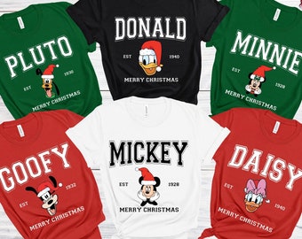 Mickey and Friends Christmas Shirt, Disney Family Christmas Matching Shirt, Christmas Party Shirt, Christmas Trip Shirt, Disney Holiday Gift