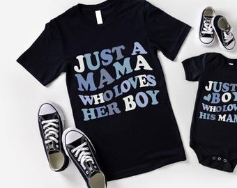 First Mother's Day Mommy and Me Shirts, Baby Boy Mama Mini Shirts, Matching Mother Son Shirts, First Mother's Day Gift Mommy and Me Outfits
