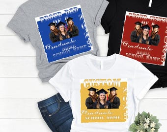 Custom Family Graduation Shirt, Custom Photo Graduation Shirt, Proud Family Shirt, Graduate 2026 Shirt, Senior 2026 Shirt, Graduation Shirt