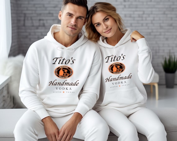 Tito Crewneck Hoodie TITO S Handmade Vodka Hoodie Austin Texas Label Hoodie Vodka Alcohol Hoodie Tito s Fan Gift Etsy