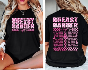 Breast Cancer Tour Shirt, Breast Cancer Awareness Shirt, Pink Ribbon Shirt, Cancer Support Tee ,Cancer Warrior Shirt, Cancer Survivor Shirt