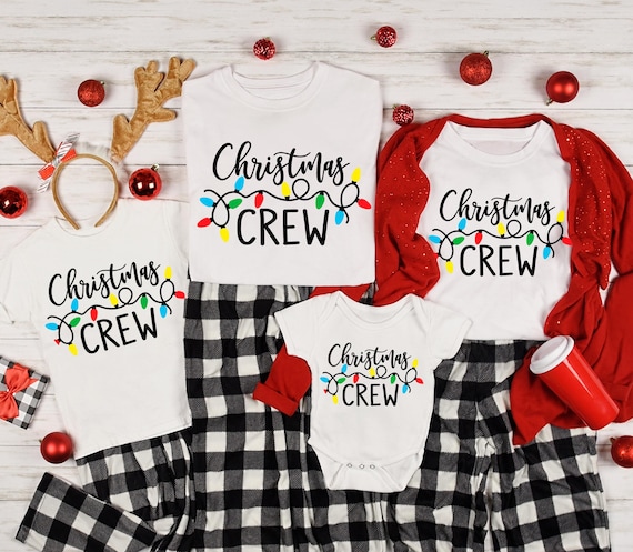 Matching Xmas Family Tees, Christmas Crew Shirts, Family Christmas Shirts, Holiday Family Shirt, Christmas Pajamas, Christmas Party Tees