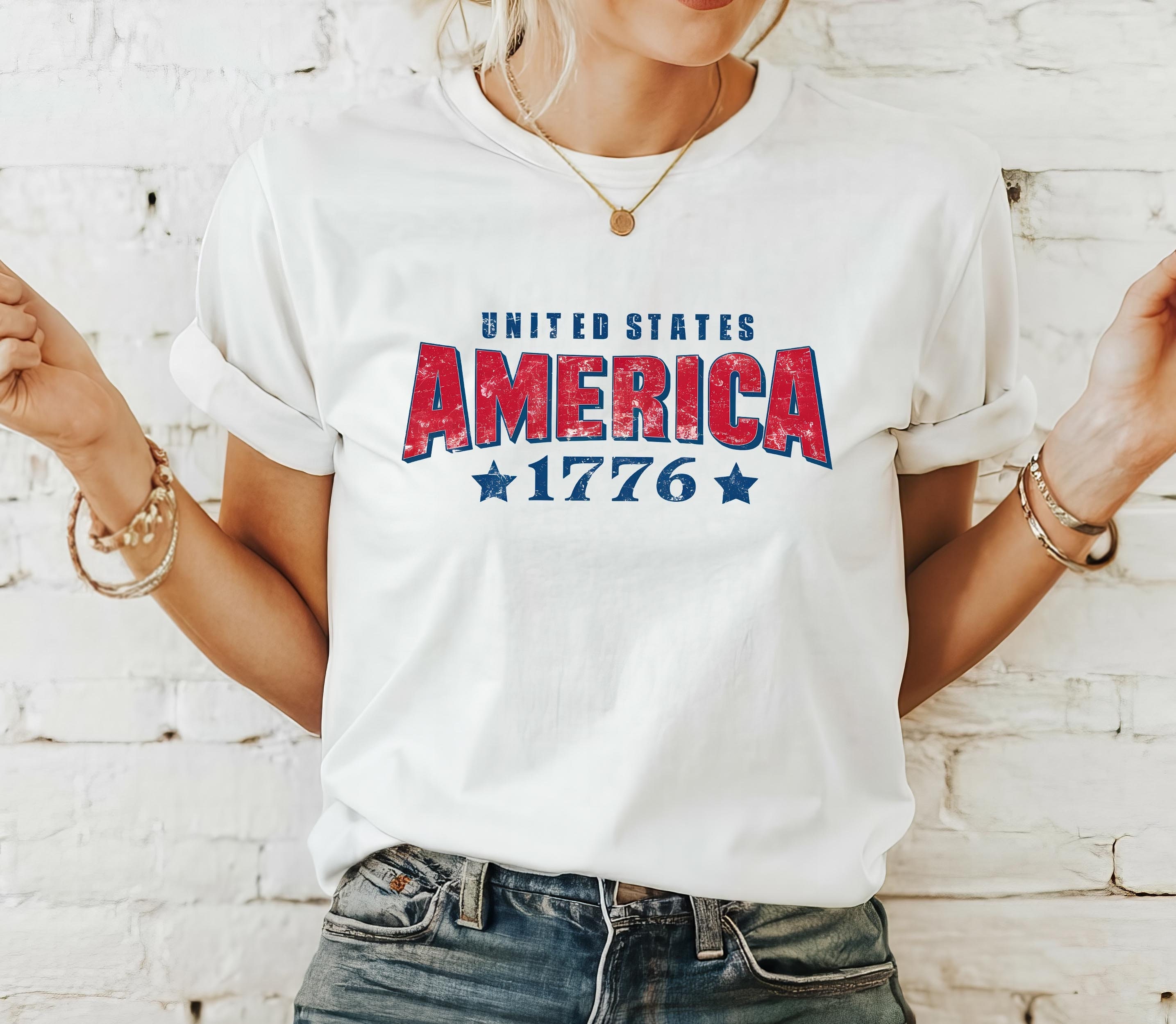 United States America 1776 Shirt, Fourth of July Shirt, Independence Day Shirt, 4th of July Shirt, Retro America Shirt, Gift For American