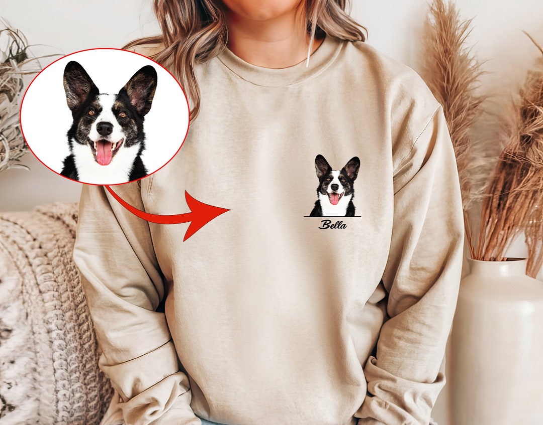 Customizable Vintage Style Patriotic Dog Sweatshirt