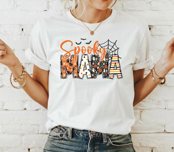 Spooky Mama Shirt, Halloween Mama Shirt, Spooky Season Tees, Halloween Party Tee, Spooky Mom Tshirt, Halloween Mom Gift Shirt, Gift For Mom