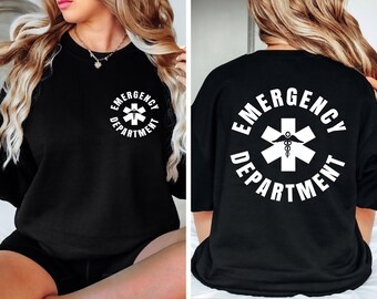 Sweat-shirt d'infirmière des services d'urgence, cadeau d'infirmière d'urgence, chemise des urgences, chemise d'infirmière des urgences, infirmière en médecine d'urgence, cadeau d'infirmière, chemise d'infirmière autorisée