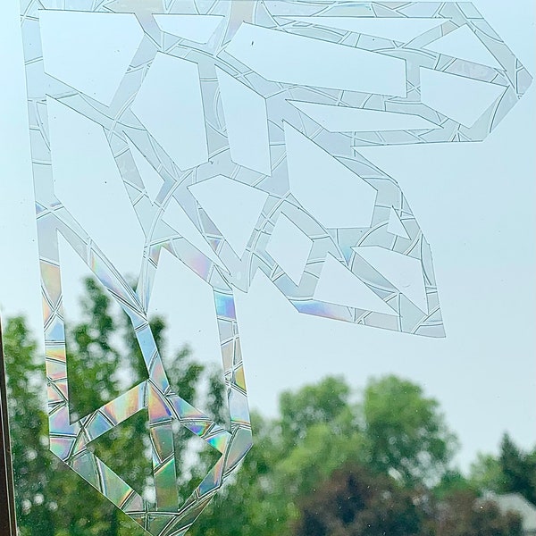 Crystal Corner Window Cling Bling Sun Catcher Holographic Rainbow Maker