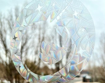 Mythical Unicorn Window Cling Bling Holographic Rainbow Maker Sun Catcher