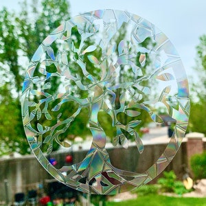 Tree of Life Sun Catcher Window Cling Bling