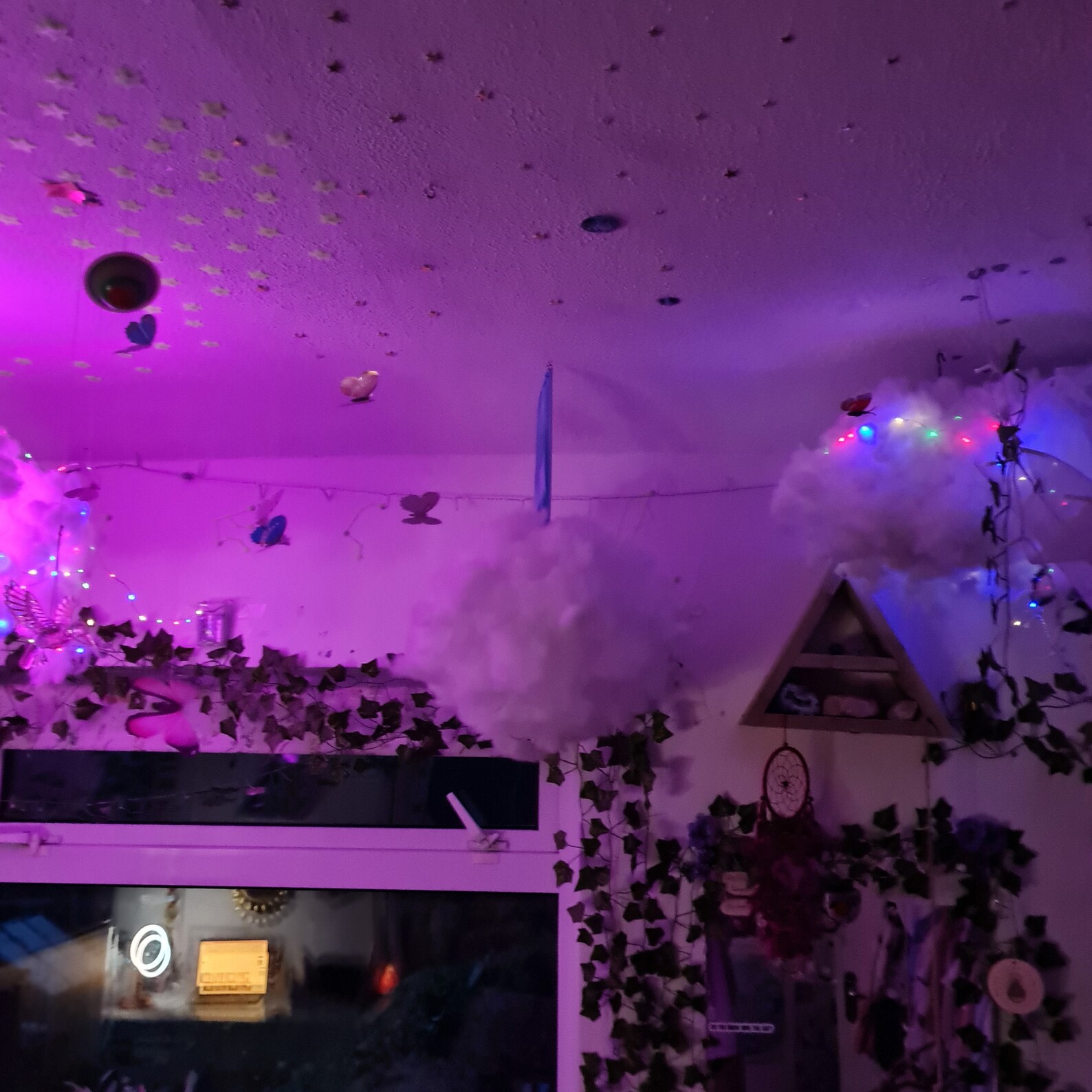 Aesthetic Hanging Cloud Light up Home Decor Etsy UK