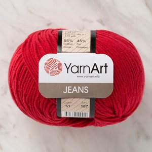 YARNART JEANS #51 best amigurumi yarn, crochet toys yarn, knitting yarn, cotton yarn, polyacrylic yarn, baby yarn