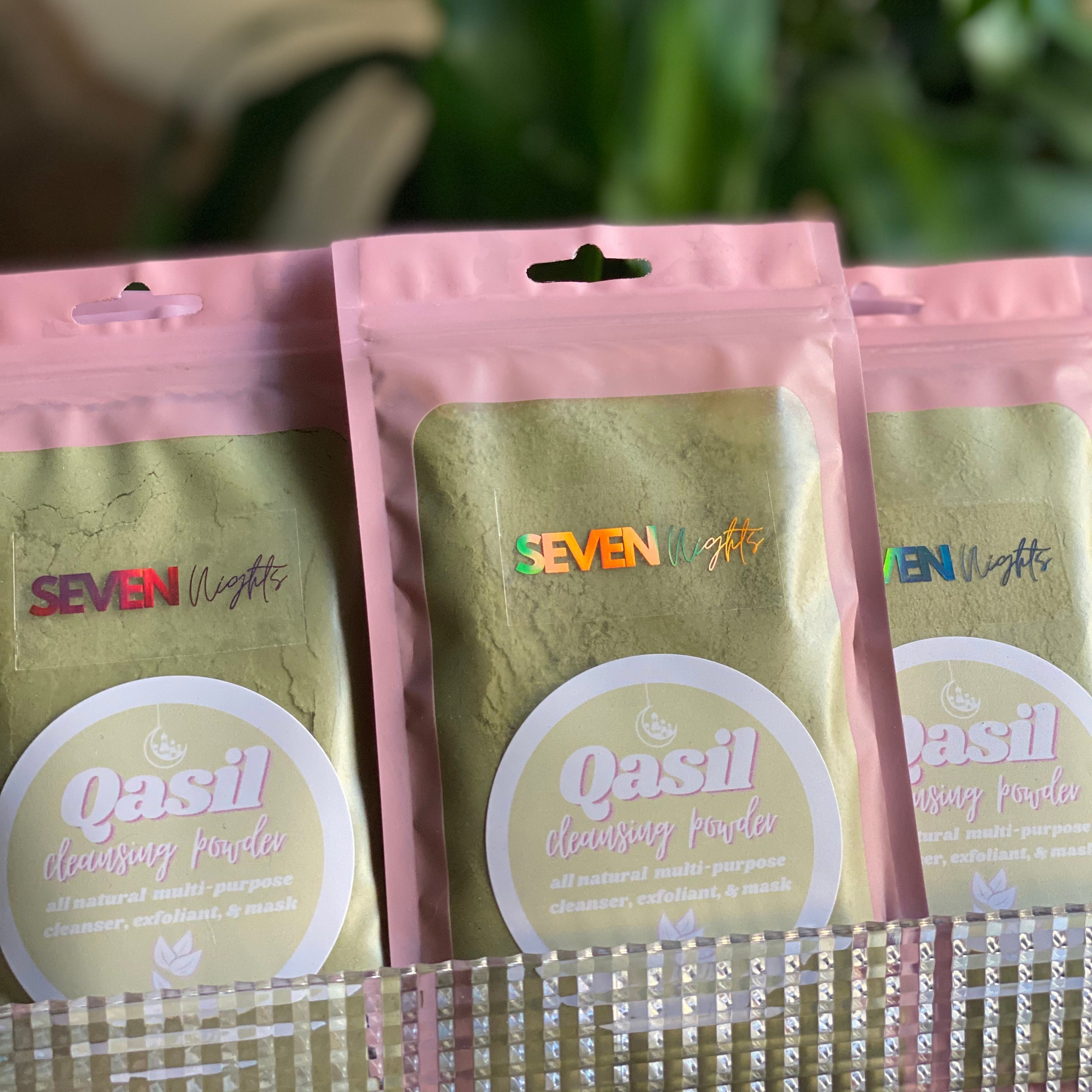 Huda Organics Qasil Powder 20 grams - Antient Somali Beauty Secret Natural  Multi-Purpose Deep Cleansing Mask for Face Hair and Body. Cleanses Helps  with Acne Provides Clear Skin