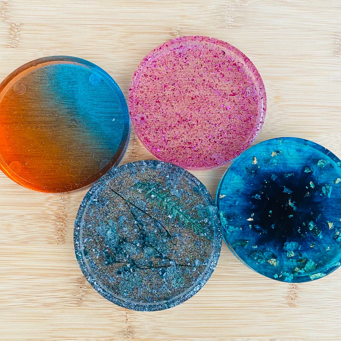 CUSTOM Resin Coasters Any design colors addins you want Etsy