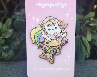 Pride Enamel Pin - Taiyaki Kitty